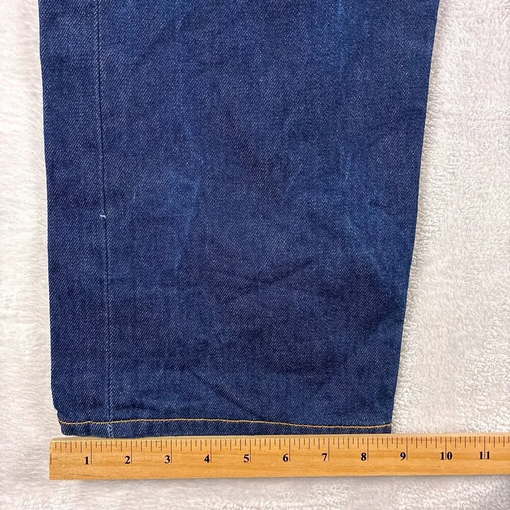 VTG Levis 501xx Jeans Mens 35x34 (35x32) Indigo Rigid Raw Wash Button Fly Y2K